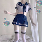 Lingerie Costume Set - Short JK Style Uniform Skirt