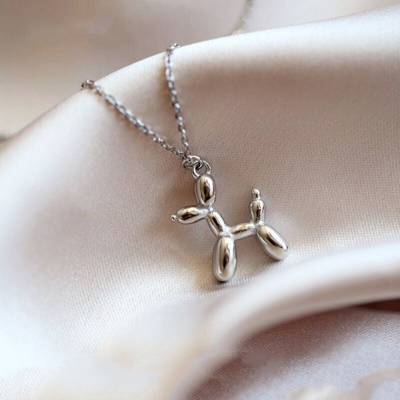 Balloon Dog Pendant Necklace