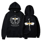 Korean Printed Long Sleeve Slouchy Loose Hoodie | Streetwear
