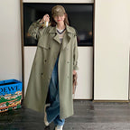 Loose Long Windbreaker for Women's Fashion Design