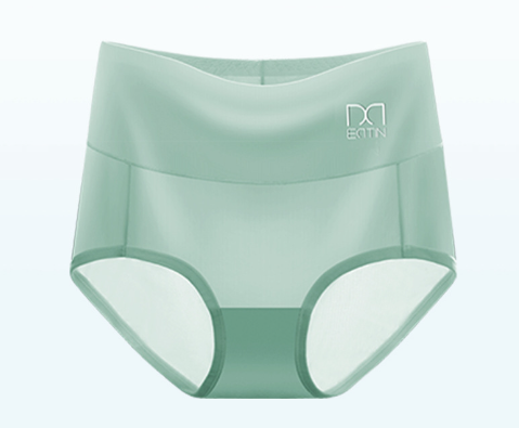 High Waist Ice Silk Panties for Women - Large Size