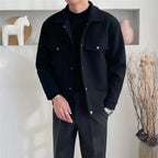 2024 Men's Slim Fit Korean Fashion Turndown Collar Jacket