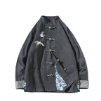 Men's Traditional Chinese Tangzhuang Jacket with Collar