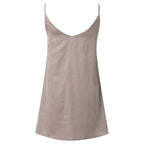 Silk Sheath Dress with Spaghetti Straps (4 Colors)