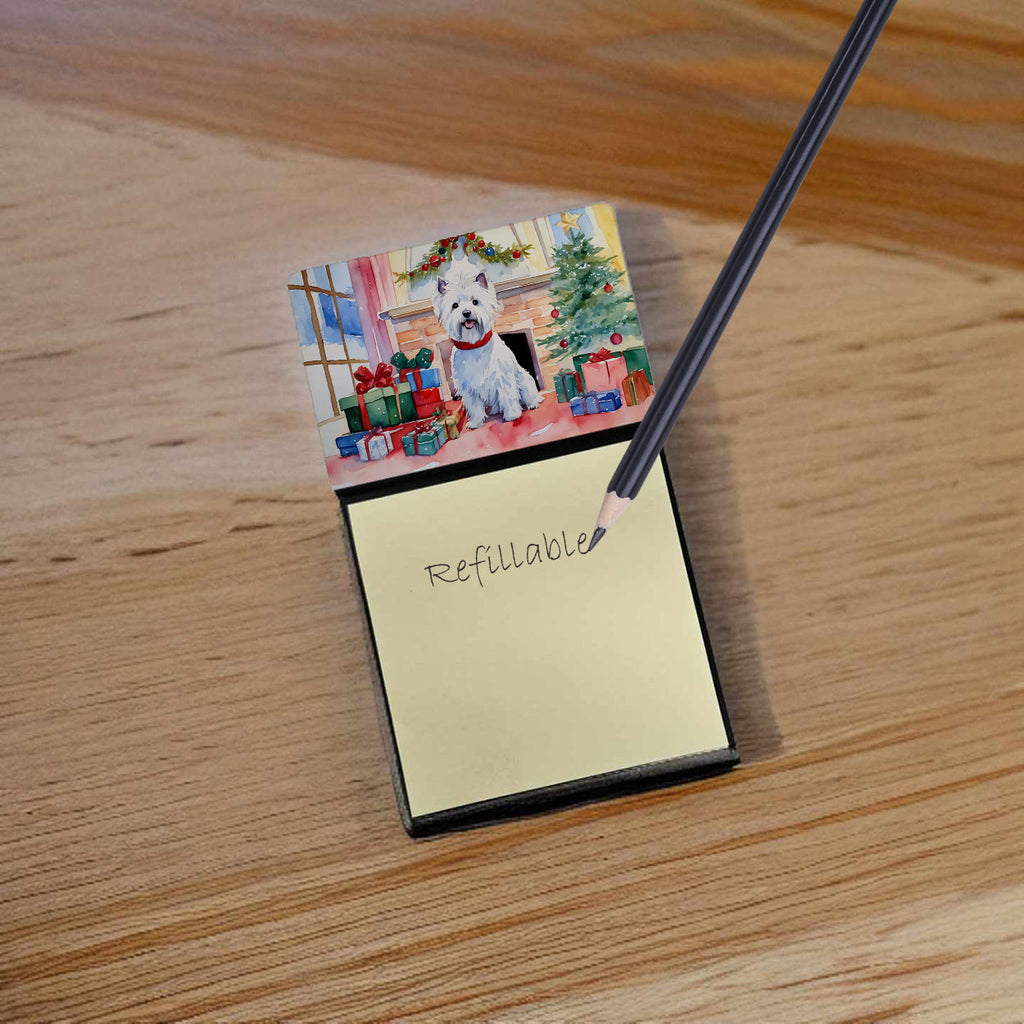 Westie Cozy Christmas Sticky Note Holder