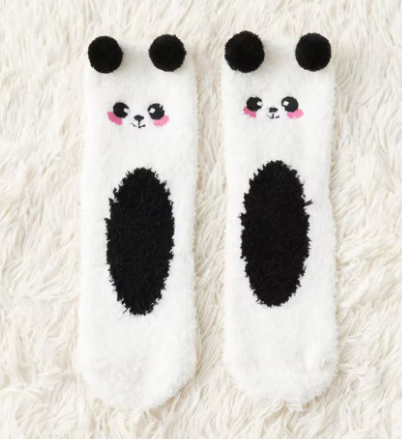 Cartoon Coral Fleece Socks