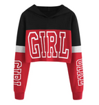 Patchwork Crop Hoodie | Streetwear