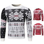 Men's Christmas Fawn Contrast Color Fashion Shirt