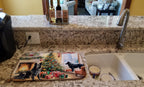 Belgian Sheepdog Cozy Christmas Dish Drying Mat