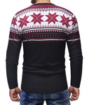 Men's Christmas Sweater with Geometric Patterns