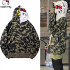 Anime Hello Kitty Hoodie Jacket for Men - Casual Style | Streetwear