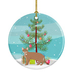 Chausie Cat Christmas Ceramic Ornament