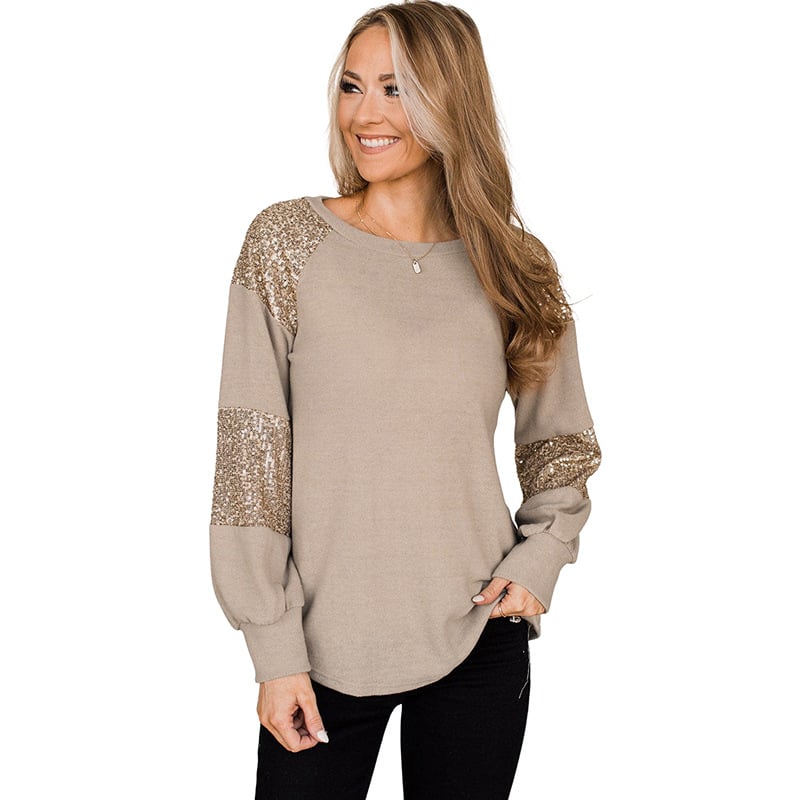 New Women’s Pullover Round Neck Long Sleeve Top | Streetwear