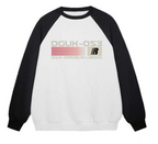 Women's Thick Cotton Color Block Round Neck Sweater