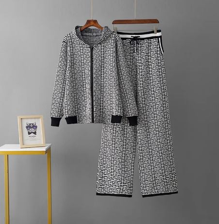 Two Piece Casual Zipper Coat & Trouser