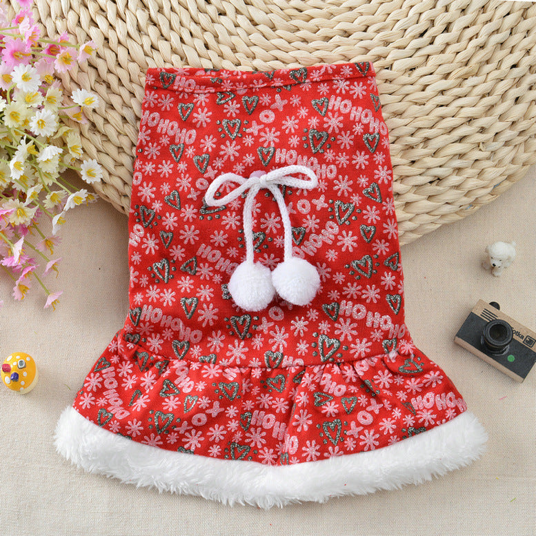 Christmas Dress for Pets - Holiday Festive Outfit