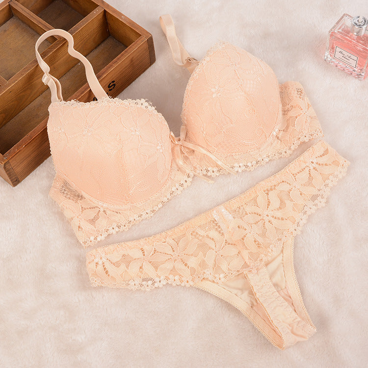 Lace Thong Set - Women's Sexy Lingerie Outfit