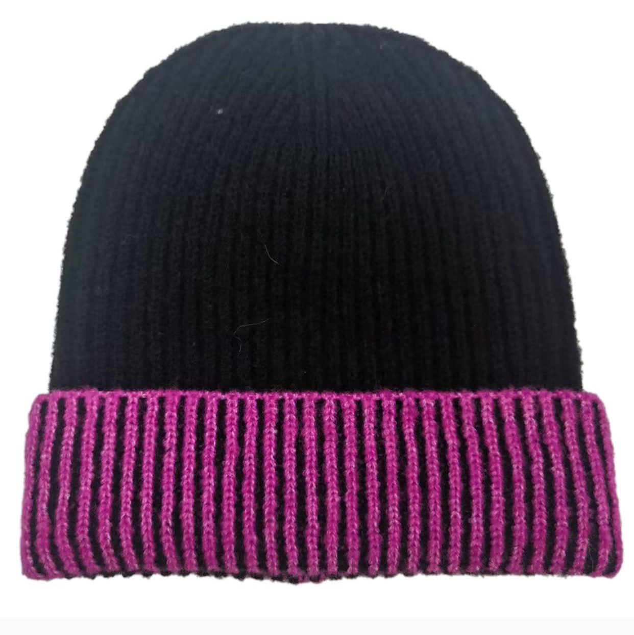 Two Tone Cuff Beanie | Embroidered Cap