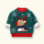 Children's Thickened Reindeer Pullover Sweater