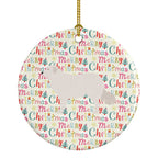 Kuvasz Merry Christmas Ceramic Ornament