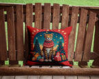 Cheetah Christmas Throw Pillow