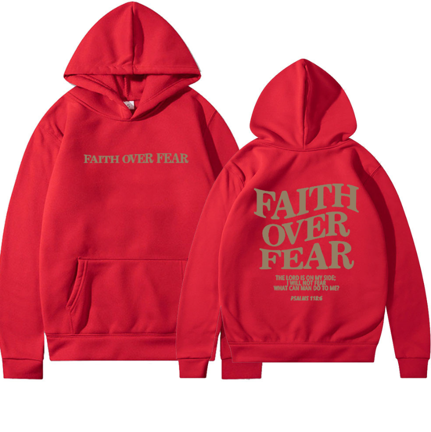 Faith Over Fear Christian Unisex Hoodie | Streetwear