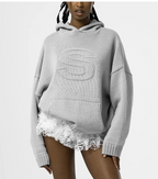 Hooded Pullover Sweater for Women with Pockets | Streetwear