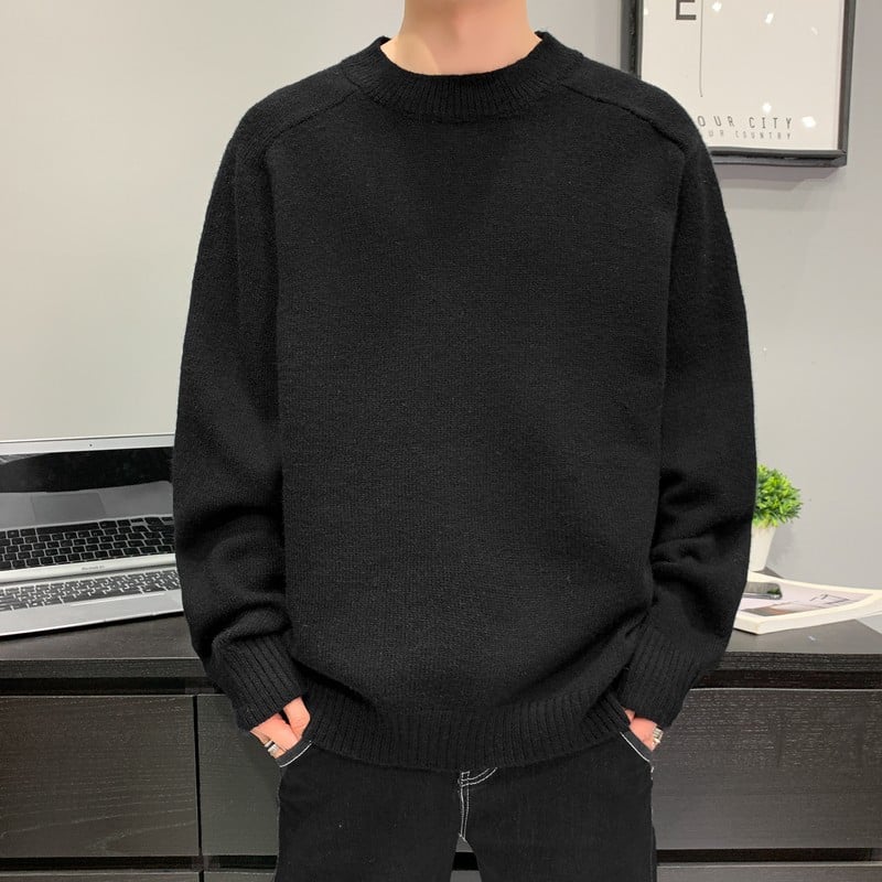 Men's Casual Loose Long Sleeve Sweater