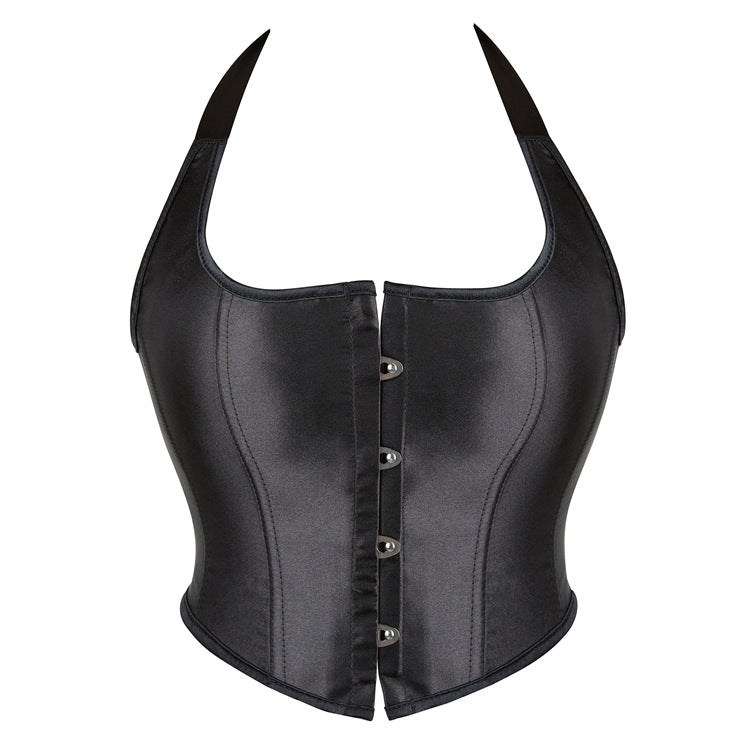 New Black Strapless Women's Corset Top for E-commerce