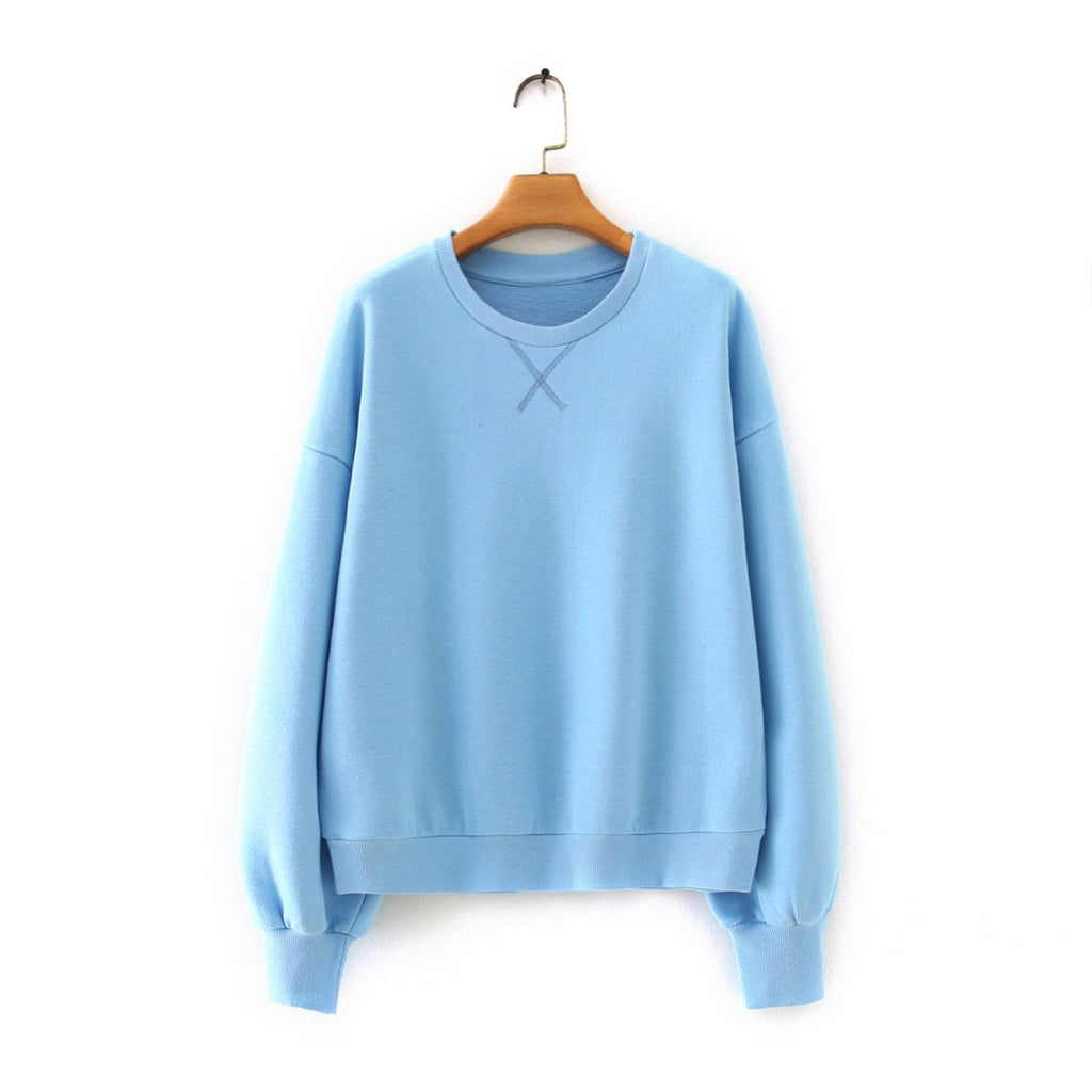 Embroidered X-shaped Pullover Sweater for Women | Streetwear