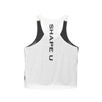Men's U-Neck Contrast Sports Tank Top for Spring/Summer
