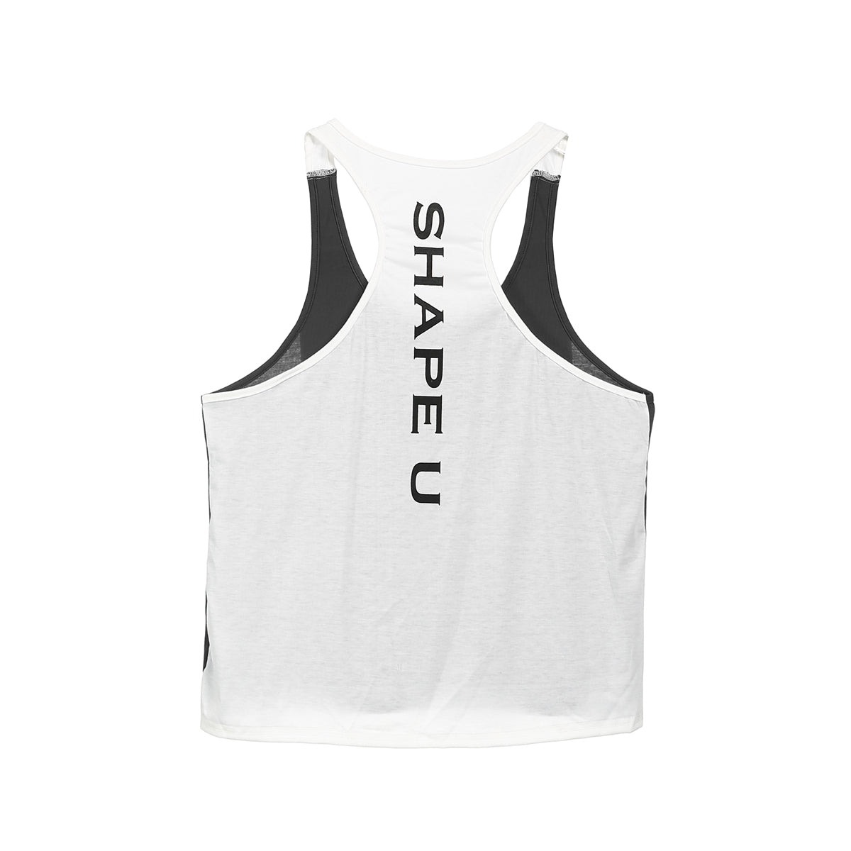 Men's U-Neck Contrast Sports Tank Top for Spring/Summer
