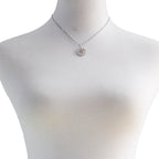 Vintage Minimalist Heart Cross Pendant Necklace