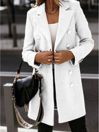 Explosive Double-Breasted Woolen Fashion Coat