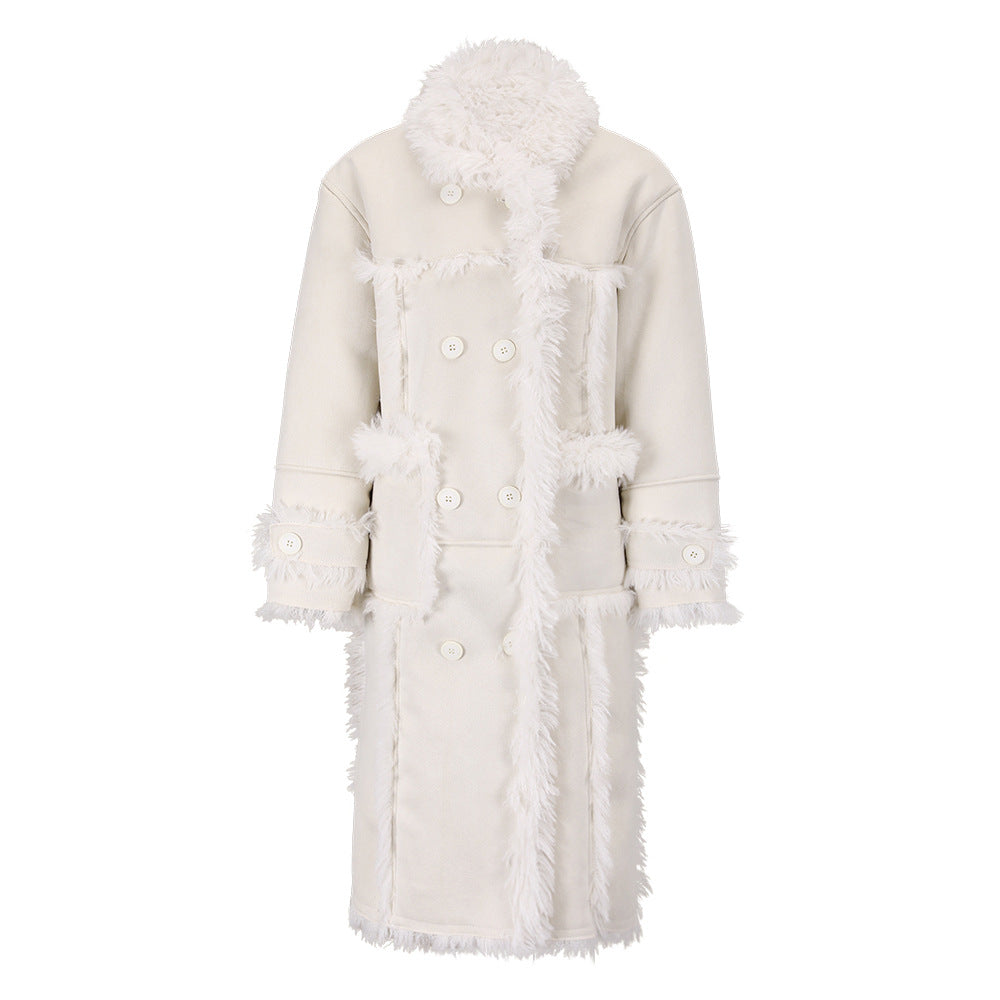 Women's Long Fur One-Piece Coat