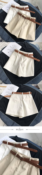 High Waist Wide Leg Women's Shorts