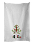Schnauzer Parti Christmas Kitchen Towel Set of 2