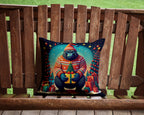Gorilla Christmas Throw Pillow