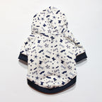 Pet Apparel Dog Hoodie - Christmas Houndstooth Design