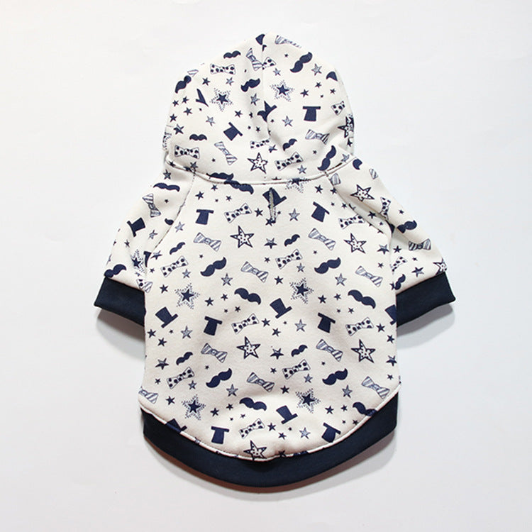 Pet Apparel Dog Hoodie - Christmas Houndstooth Design