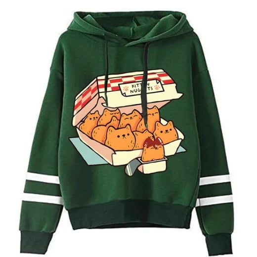 Cat Digital Printing Hoodie for Autumn and Winter