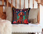 Dachshund Christmas Throw Pillow