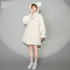 Student Mid-Length Hooded Bread Jacket Coat