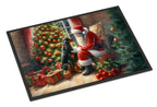Gordon Setter and Santa Claus Doormat