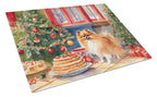 Pomeranian Christmas Cookies Glass Cutting Board