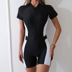 2019 Summer Trendy Color-Block Sports Bodysuit