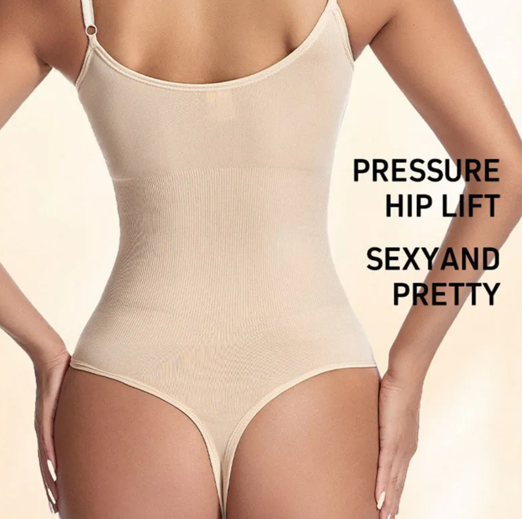 Slim Fit Spaghetti Strap Shaping Bodysuit