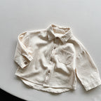 Cotton Long Sleeve Shirt for Kids' Fashion Coat