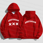 Amsterdam Unisex Hoodie - Black Oversized Sweatshirt | Streetwear