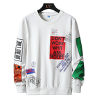 Men's Long-Sleeved Travel Sweatshirt with Cartoon Print | Streetwear
